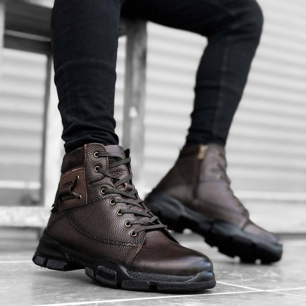 Mens Boots Brown 0184